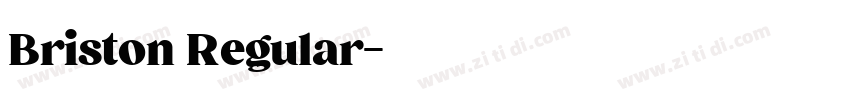Briston Regular字体转换